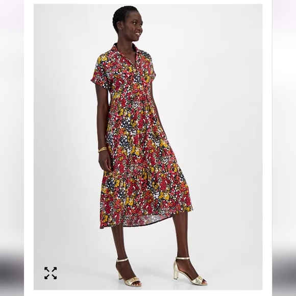 Tommy Hilfiger Floral Midi Dress - Picture 3 of 9